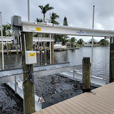 Expert-Neptune-Boat-Lift-Installation-in-Palm-City-Florida 0